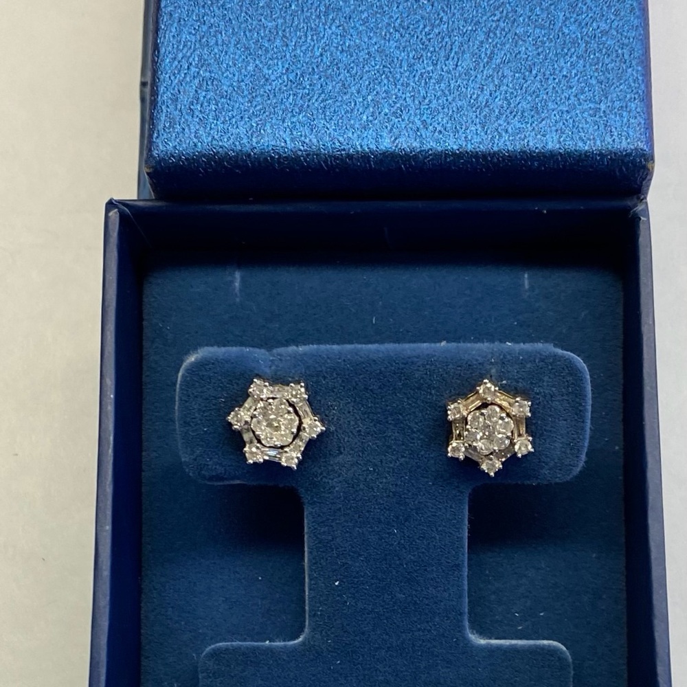 Diamond 1.0 CTW  Earrings with Jackets